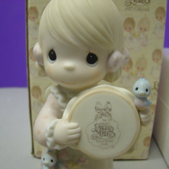 Precious Moments Birds of a Feather Collect Together E-0006 with box - Picture 2 of 16